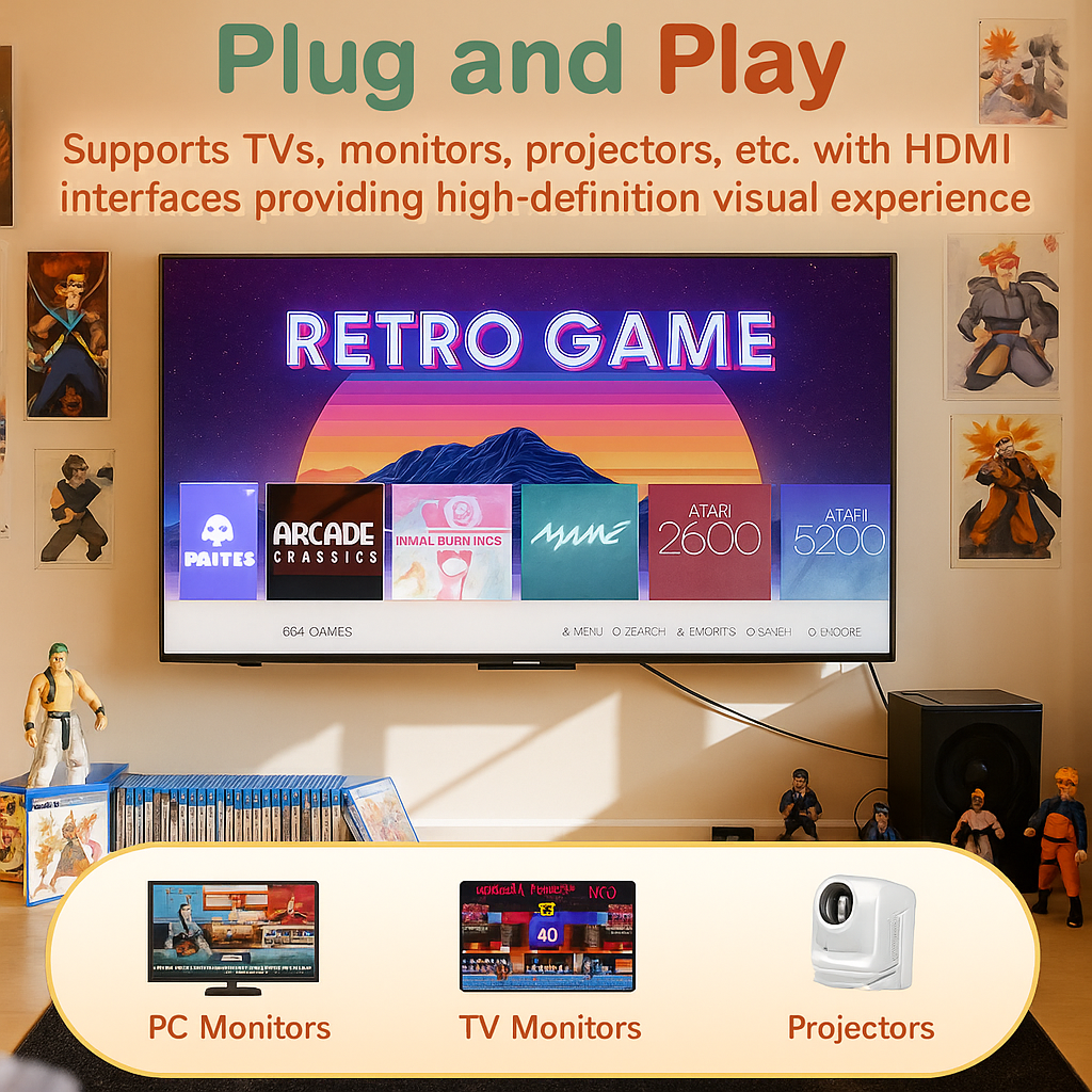 RetroPlay | Herontdek het plezier van klassieke spellen, eenvoudig, leuk en onvergetelijk, net als vroeger