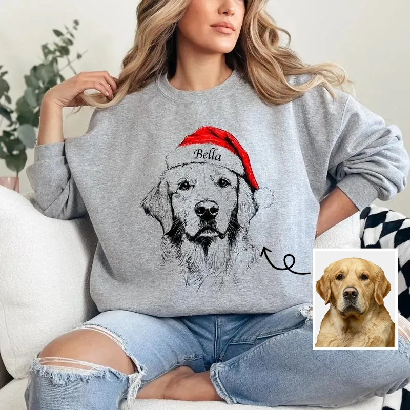 SantaPaws | Een gedepersonaliseerde kersttrui met jouw huisdier erop