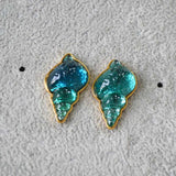 Zee-blauwe Schelp Oorbellen – Marina
