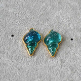 Zee-blauwe Schelp Oorbellen – Marina