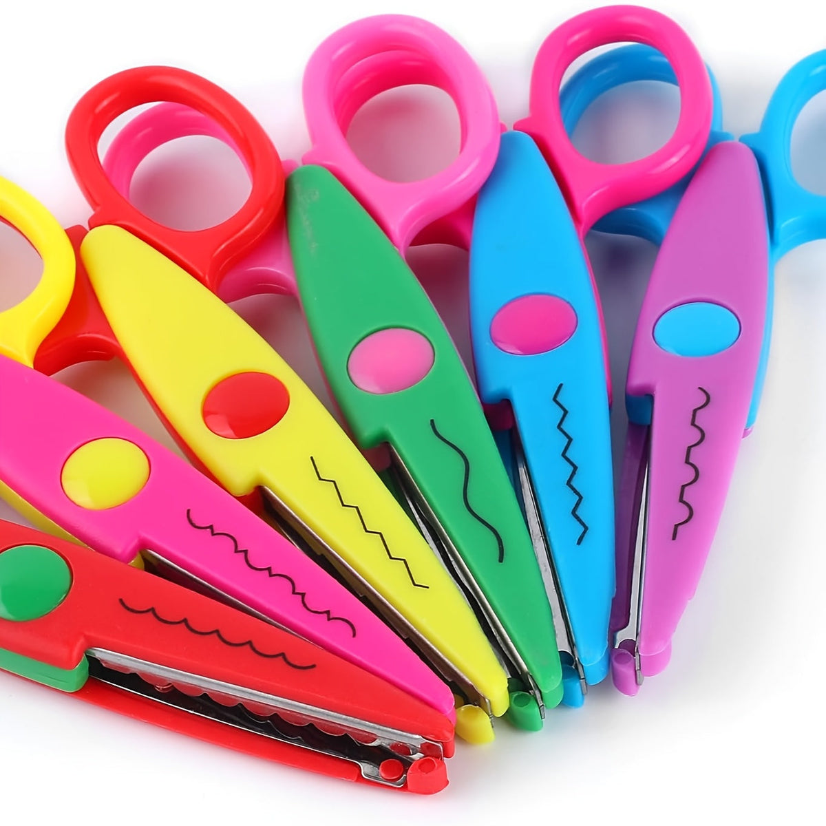 Kleurrijke Creatieve Knipscharen Set – Decoratieve Randen voor Handwerk en DIY