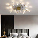 Moderne LED plafondlamp - minimalistisch ontwerp in zonnestraalstijl