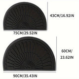 Duurzame Rubber Deurmat - Halfrond Ontwerp voor Buiten en Binnen