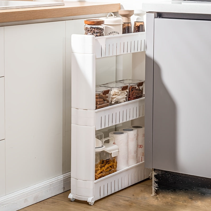 Smalle Opbergtrolley – Praktisch en Mobiliteit voor Keuken en Badkamer