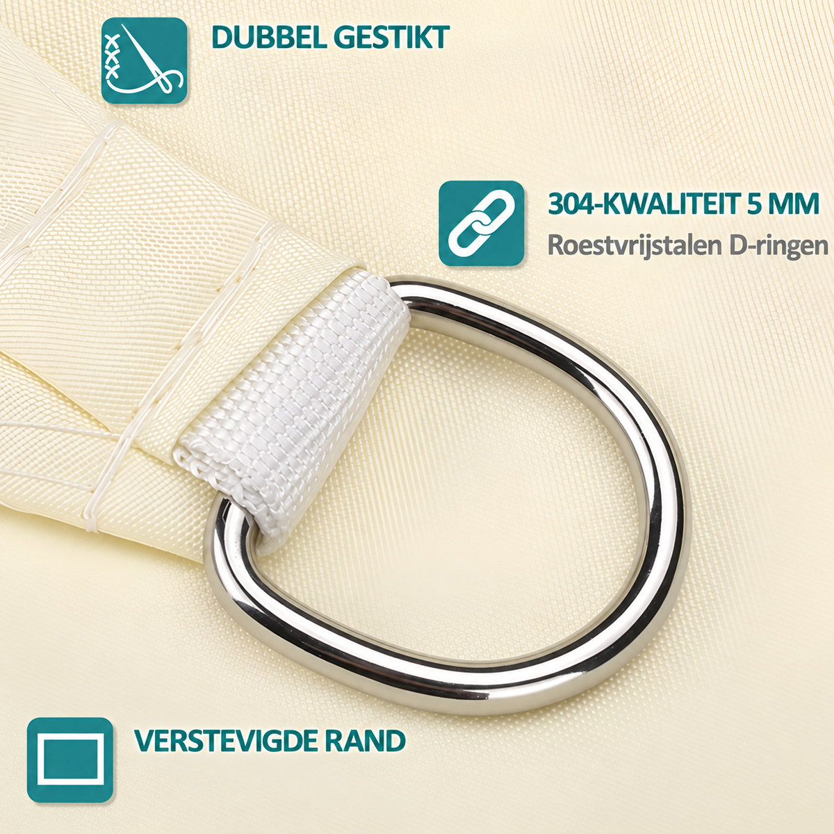Rechthoekig Zonnescherm Waterdicht | Waterafstotende Buitentextiel | UV-Bescherming | SkyCover