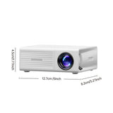 Mini Projector 3000 Lumen - Draagbaar, HDTV en USB, Ideaal voor Thuisbioscoop en Buitenfilms