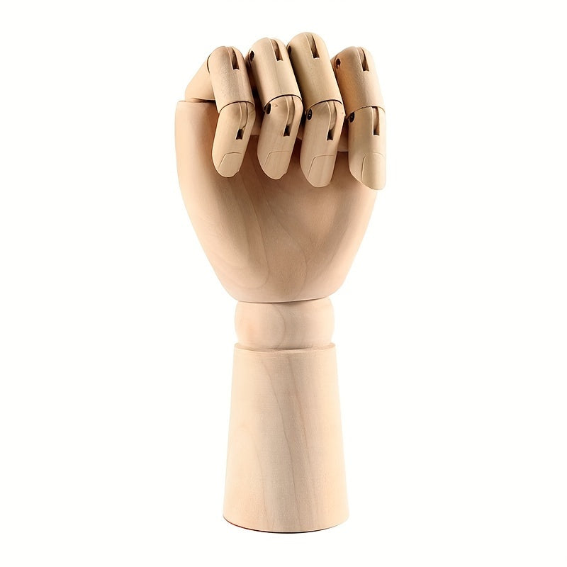 Nordic Creatief Houten Handmodel – Beweegbaar en Sfeervol Deco Object