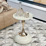Ningqin Gouden-Witte Zijkast – Compact en Chic Design