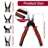 MultiGrip 5-in-1 Tangenset – Flexibele Tool voor Elke Taaie Klus