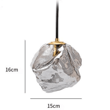 Hanglamp met Lavaglas Design