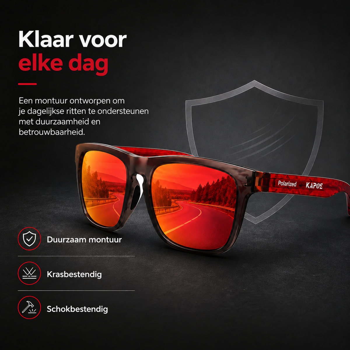 Gepolariseerde zonnebril tegen blauw licht UV400 MetroGuard