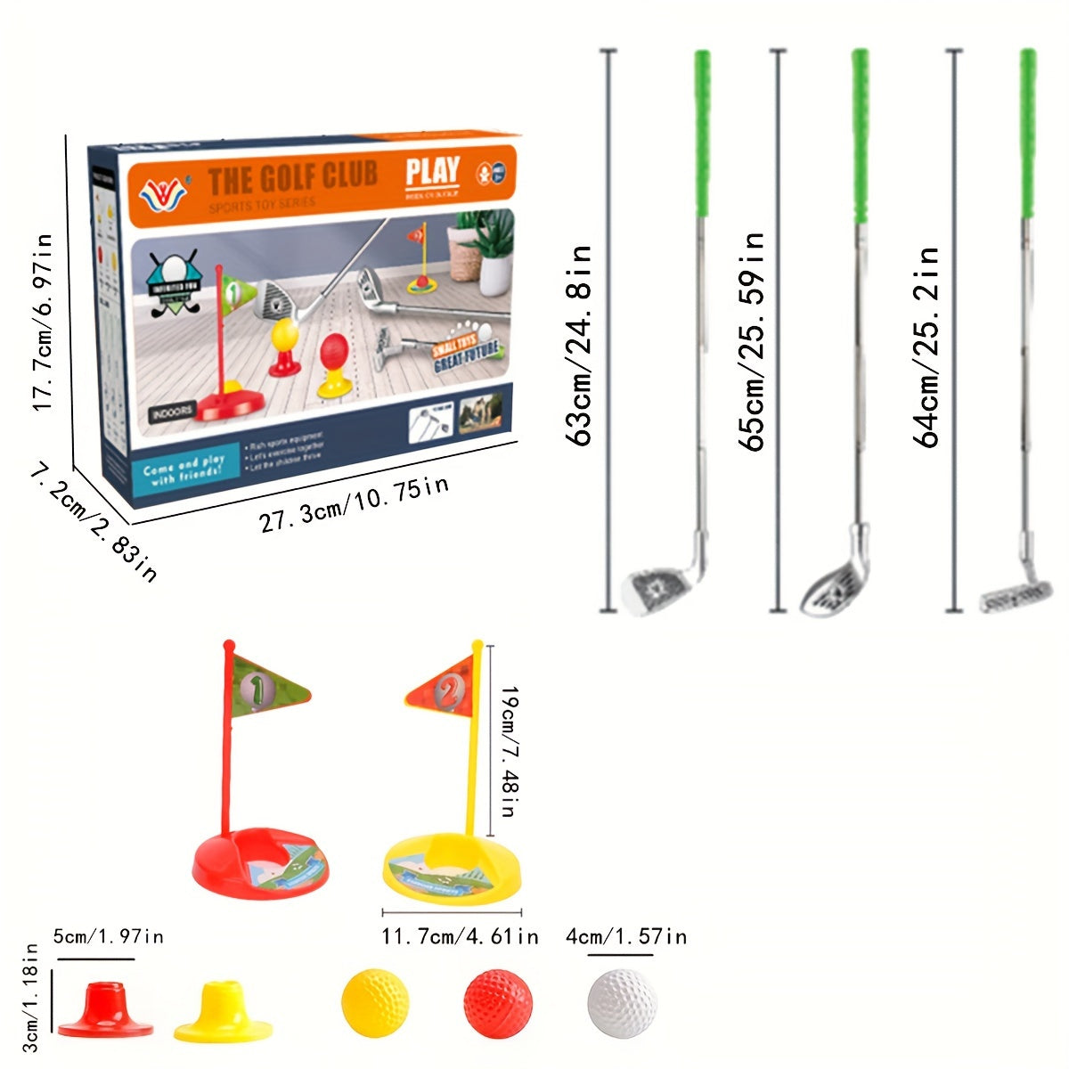 Golfset voor Kinderen - Verstelbare Clubs en Doelen voor Eindeloos Speelplezier