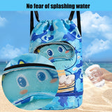 Oceaan-Thema Zwembackpack - Waterdicht met Nat/Droog Scheiding