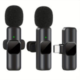Professionele Draadloze Lavalier Microfoon - Perfect voor Video-opnames en Live Streaming