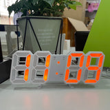 3D-Digitale wekker, huishoudelijke tafel- en wandklok, woonkamerontwerp met premium karakter, creatieve LED-wandklok, wandklok
