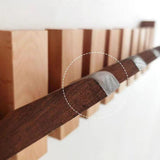 Massief houten piano wandhaken, entreehaken, woonkamer wandgarderobe, garderobe achter de slaapkamerdeur