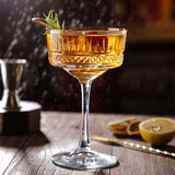 AiLiXiya-Cocktailglas Kelch, Hofstijl-gesneden Barkeeperglas Kelch, klassiek Martini-glas Kelch, Champagnerglas Kelch