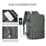 Travelliva Dames Reisrugzak 35 L | Waterdicht & met USB-aansluiting | Anti-diefstal & Schoenenvak | Voor Wandelen, Dagelijks Gebruik & Reizen