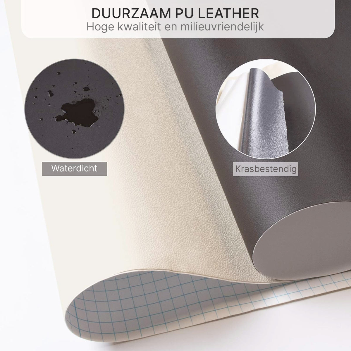 Zelfklevende PU-Leren Reparatiepatch - Waterdicht en Sterk