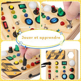 SparkQuest - Montessori Displaybord Voor Peuters Met 27 LED-Lichten