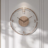 Norvo | Moderne wandklok van hout – Minimalistisch en elegant design voor de woonkamer