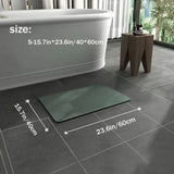 Sneldrogende Antislip Diatomiet Badmat