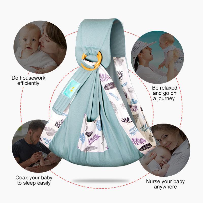 Multifunctionele Babydraagzak met Borstvoedingsfunctie van Katoen – 0 tot 36 maanden