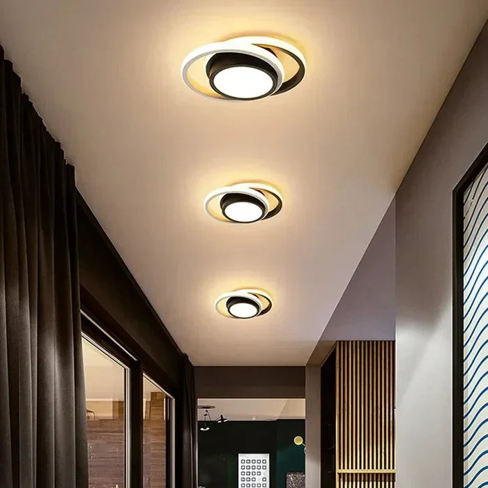 Moderne LED-Plafondlamp met Dubbelring-Design – Twilight Rings