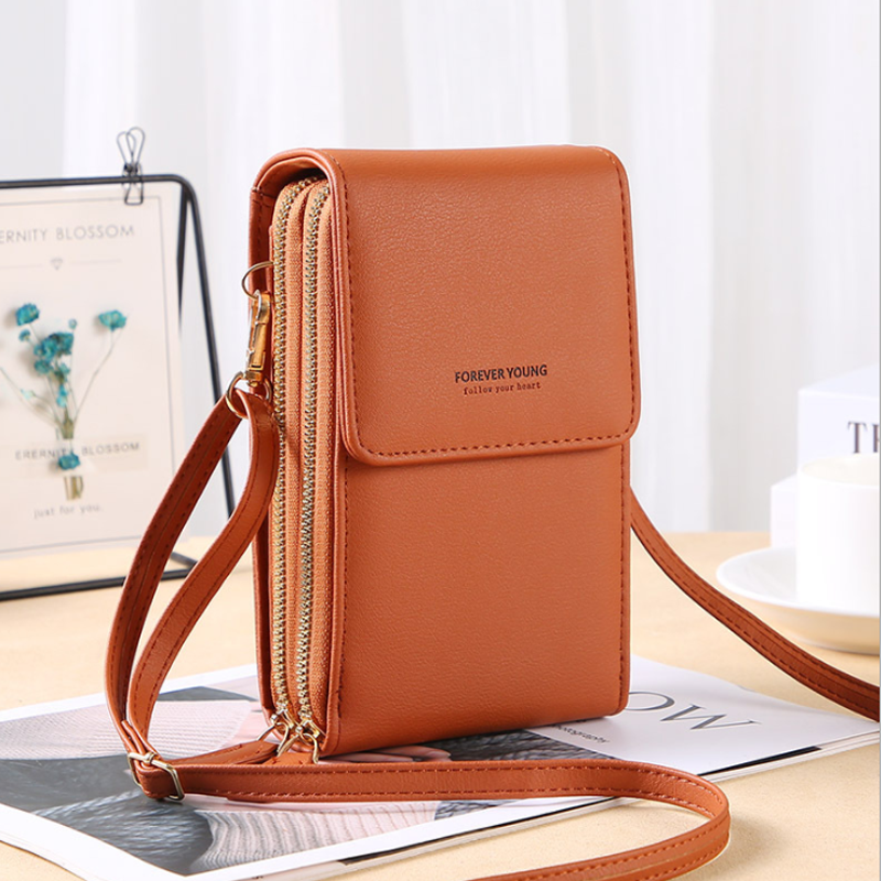 Touchscreen Telefoontas met Portemonnee‑functie – Compacte Crossbody voor Dagelijks Gebruik