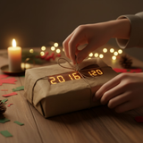 TimeWood | Digitale Houten Klok met LED-display, Stille-functie & Modern Design