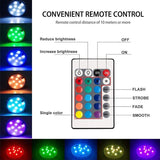 Waterdichte LED-lamp met magnetische zuignap en afstandsbediening