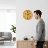 Houten Klok – Natuurlijke Charme voor uw Huis – 30 cm, stil en stijlvol