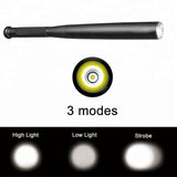 Baseball Bat Vorm LED Zaklamp | Aluminium Legering, 3 Verlichtingsmodi | Nood- en Utiliteitsgebruik