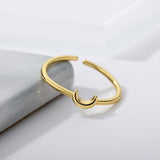 Minimalistische Halve Maan Ring - Nova