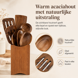 8-Delige Acaciahouten Keukenset – Stijlvol en Praktisch