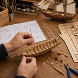Klassiek Houten Zeilschip Model – Gedetailleerde 3D Puzzel voor Schepenliefhebbers