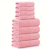 Zachte Koraalvelvet Handdoeken Set – Absorberend en Sneldrogend