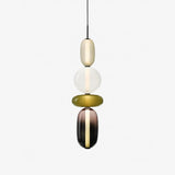 Moderne Hanglamp met Gekleurd Glas