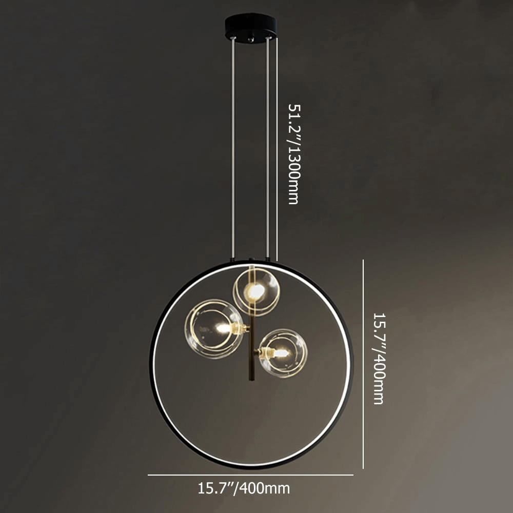 Minimalistische Glazen Hanglamp - LED Verlichting