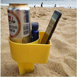 Strand Bekerhouder Set – Perfect voor Drankjes en Snacks tijdens je Strand- en Picknickavonturen