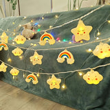 Magische LED String Lights – Ster, Wolk en Regenboogontwerpen voor een Vrolijke Sfeer