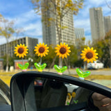 SunnyRide - Schattig zonnebloem auto-ornament