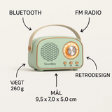 SoundJoy | Draagbare Retro Luidspreker met FM Radio