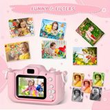 Eenhoorn HD Kindercamera met 32GB Oplaadbare Batterij - Leg Geweldige Foto's en Video's Vast!
