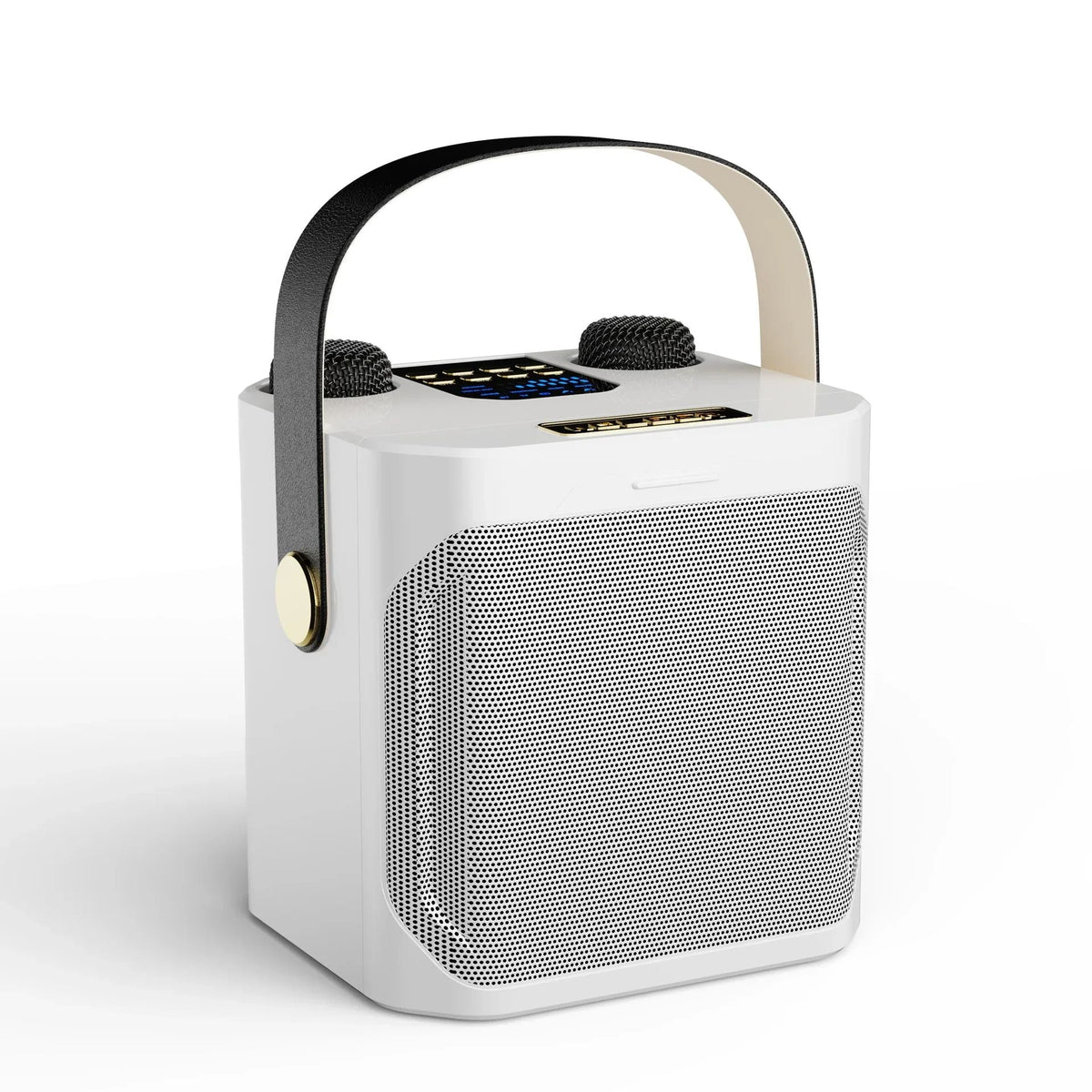 Krachtige Karaoke Bluetooth Luidspreker – Draagbare 360° Stereo Surround Draadloze Subwoofer met Dubbele Microfoon Boombox