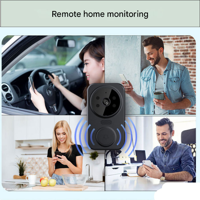 Zwarte Slimme Wi-Fi Deurbel met Camera – Noctiq