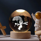 Glow-in-the-Dark Bal met 3D Gravure van Planeten