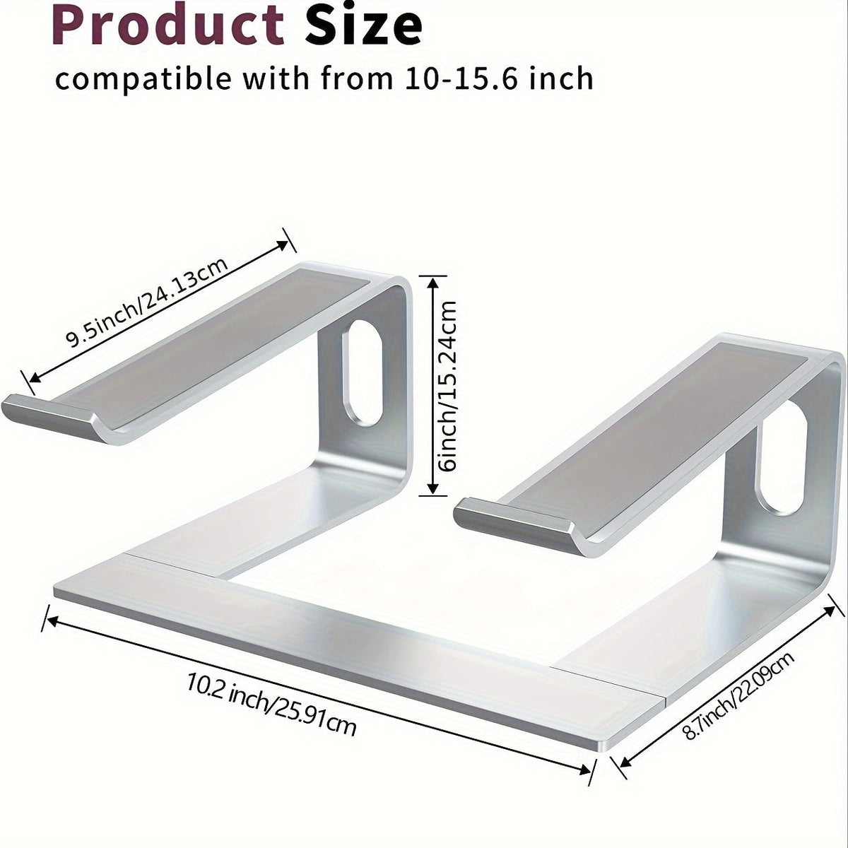 Aluminium Laptopstandaard – Ergonomisch en Ventilerend
