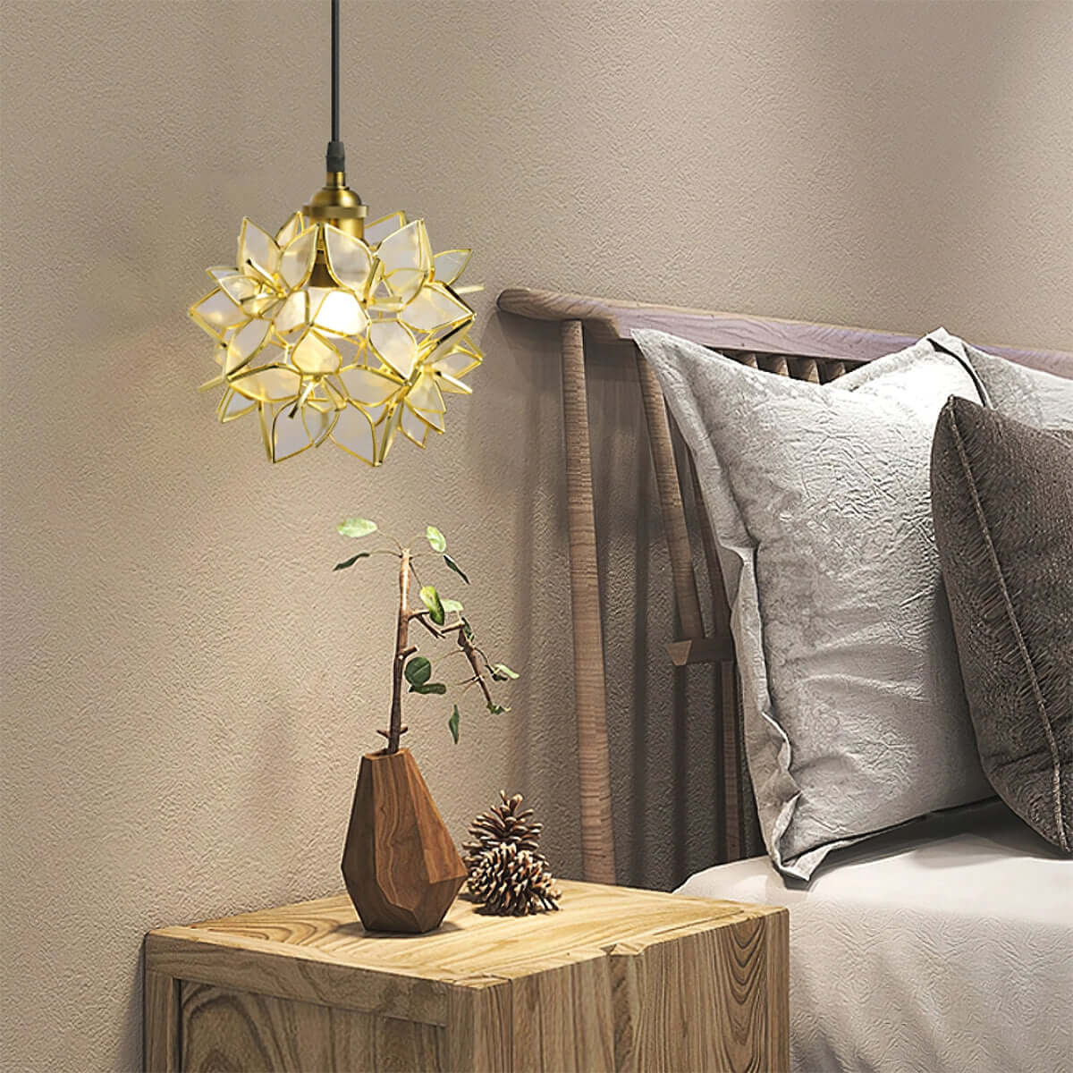 Elegante Hanglamp met Schelp Design