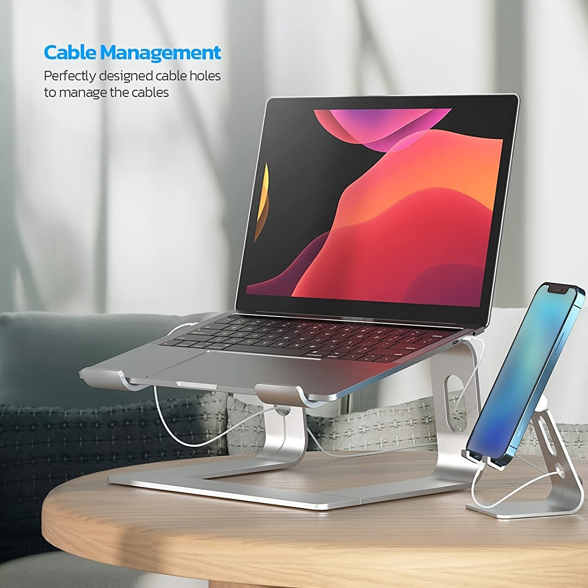 ErgoLift Laptopstandaard – Verhoogd Werken met Stijl en Stabiliteit